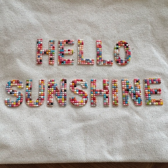NWT Fallon & Royce Hello Sunshine - Confetti Bikini Clutch - Picture 3 of 5